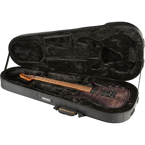 Ernie Ball Music Man JP15 Flamed Maple Top Electric Guitar Transparent Black