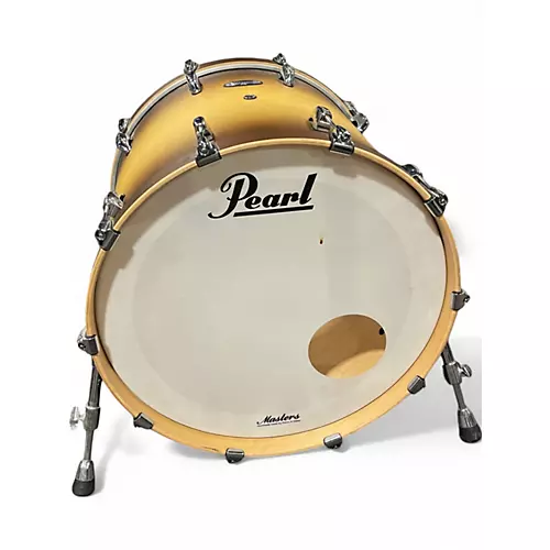 Used Pearl 2 Piece MASTERS MAPLE COMPLETE satin natural burst Acoustic Drum Pack satin natural burst