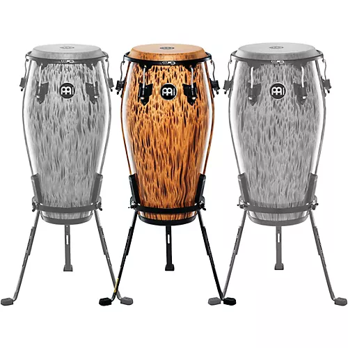 MEINL 30th Anniversary Edition Marathon Classic Series Conga with Steely II Stand Leopard Burl 11.75