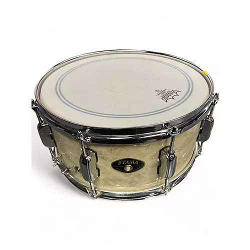 Used TAMA 13X6 Artwood Snare Pearl White Drum Pearl White 196