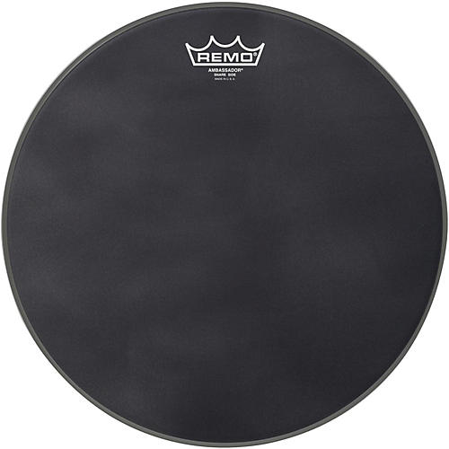 Remo Ambassador Black Suede Snare Side Drum Head Matte Black 13