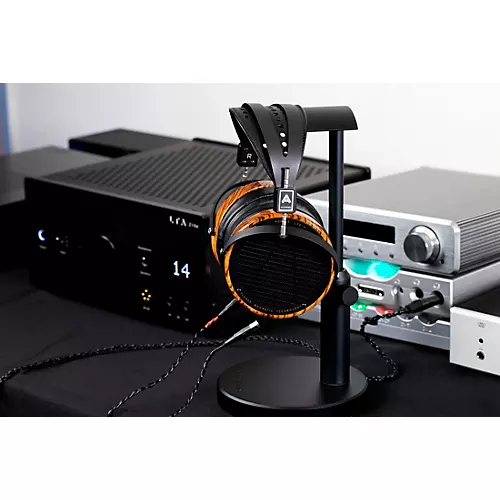 Audeze LCD-3 with Zebrano Wood Rings Leather-Free Black/Brown