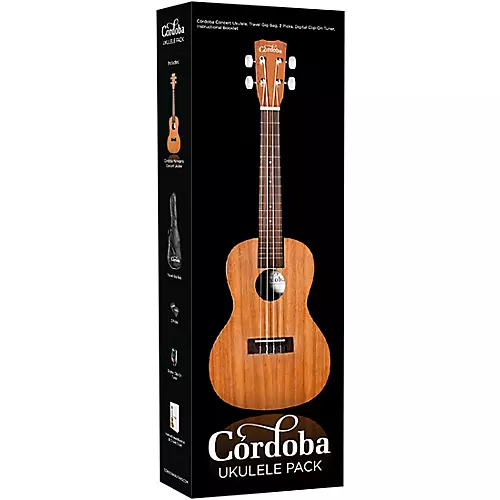 Cordoba UP100 Ukulele Pack Natural