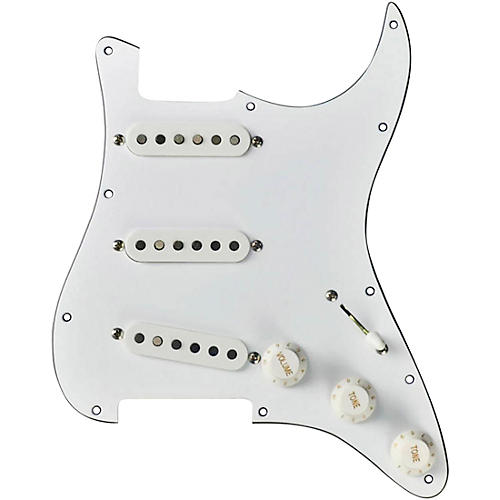 Mojotone Rene Martinez Texas Strat Pickguard White White