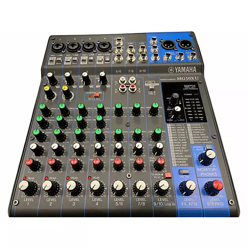 Used Yamaha MG10XU 10 Channel Mixer with Effects Unpowered Mixer