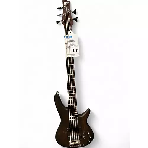 Used Ibanez SR505 5 String BROWN Electric Bass Guitar BROWN