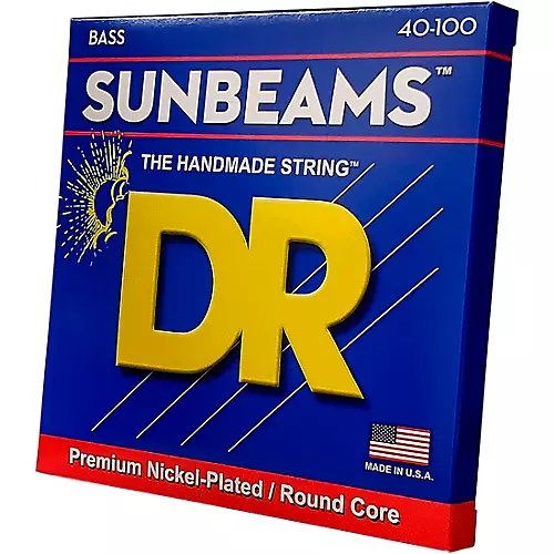 DR Strings Sunbeams NLR-40 Light 4-String Bass Strings