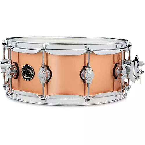 DW DW Performance Series 1 mm Polished Copper Snare Drum 14 x 5.5 in.