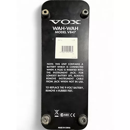 Used VOX V847 Reissue Wah Effect Pedal