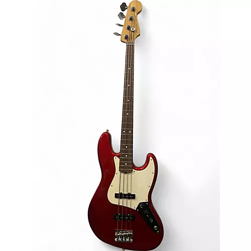 Used Fender American Professional Jazz Bass Candy Apple Red Electric Bass Guitar Candy Apple Red