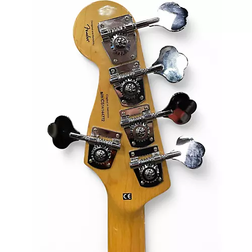 Used 2014 Squier Jazz Bass Natural Electric Bass Guitar Natural