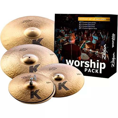 Zildjian K Custom Worship Cymbal Pack With Free 16