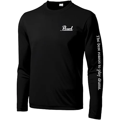 Pearl Long Sleeve Wicking Tee X Large Black