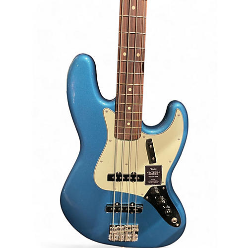 Used 2023 Fender Vintera 60s Jazz Bass Blue Electric Bass Guitar Blue