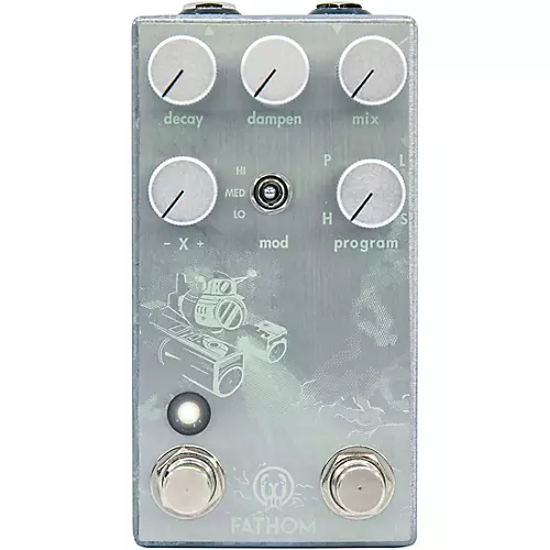 Walrus Audio Fathom Multi-Function Reverb Effects Pedal Platinum