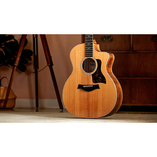 Taylor 214ce-K DLX Grand Auditorium Acoustic-Electric Guitar Natural