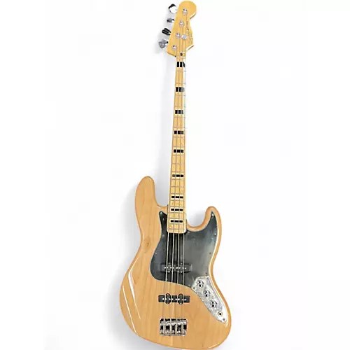 Used Squier JAZZ BASS Natural Electric Bass Guitar Natural