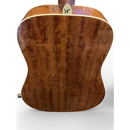 Used Washburn hd10slh-0 Natural Acoustic Guitar Natural