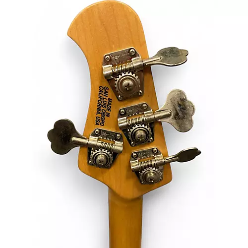 Used Ernie Ball Music Man sting ray 4 h f Yellow Electric Bass Guitar Yellow