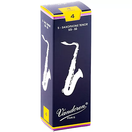 Vandoren Tenor Saxophone Reeds Strength 4 Box of 5