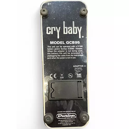 Used Dunlop GCB95 Original Crybaby Wah Effect Pedal