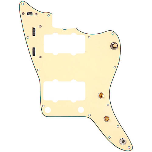 920D Custom Prewired Pickguard for Jazzmaster With JMH-V Wiring Harness White Pearl