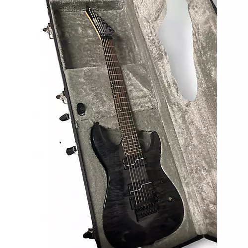 Used ESP LTD BUZ 7 Trans Black Solid Body Electric Guitar Trans Black