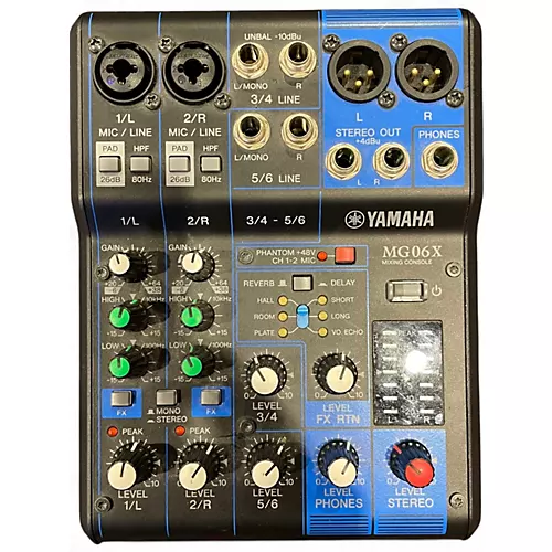 Used Yamaha MG06X Unpowered Mixer