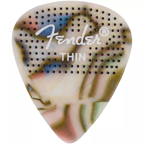 Fender 351 Dotted Celluloid Guitar Picks Thin 12 Pack