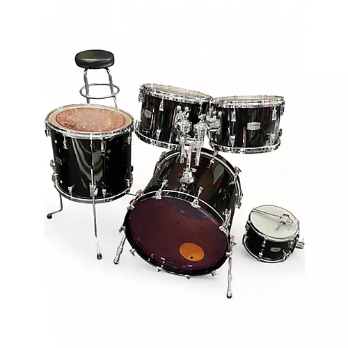 Used Yamaha 5 Piece ABSOLUTE KIT Black Drum Kit Black