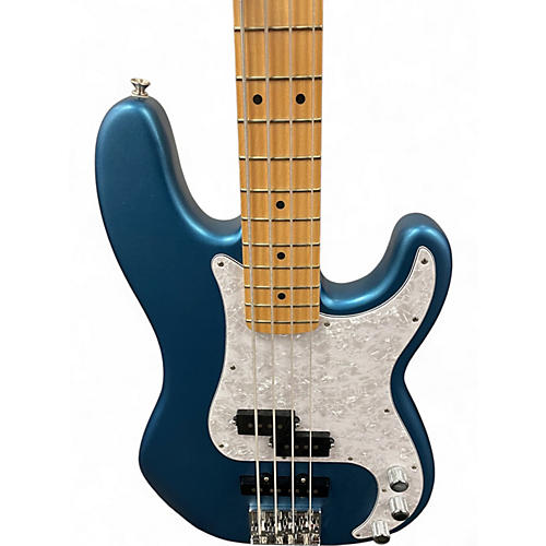Used Fender American Performer Precision Bass Blue Electric Bass Guitar Blue