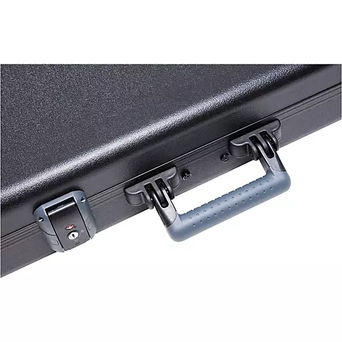 Fender Deluxe Molded ABS Jaguar/Jazzmaster Guitar Case Black Gray/Silver