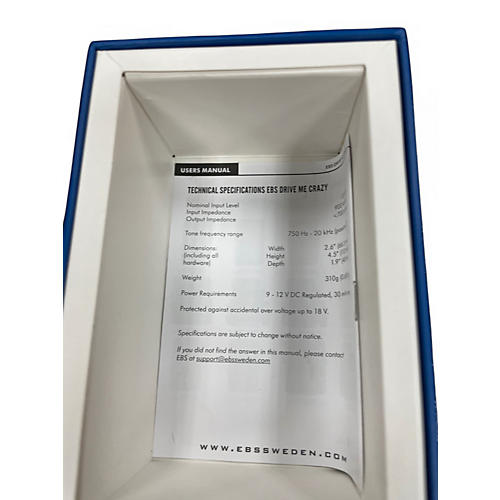 Used EBS DRIVE ME CRAZY Bass Effect Pedal