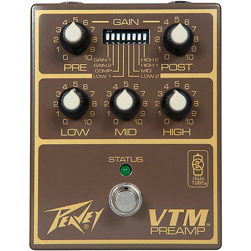 Peavey VTM Preamp Pedal Brown and Gold