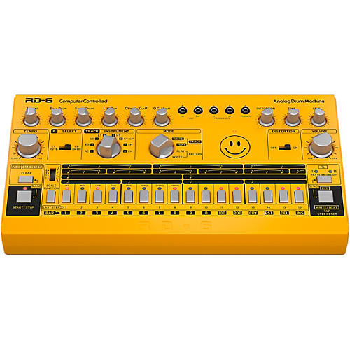 Behringer RD-6-AM Analog Drum Machine - Yellow