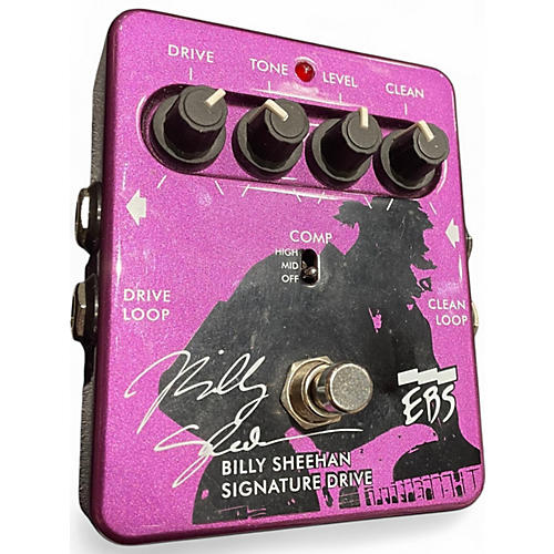 Used EBS Billy Sheehan Signature Overdrive Bass Effect Pedal