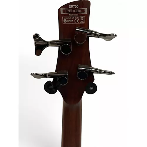 Used Ibanez SR700 Amber Electric Bass Guitar Amber