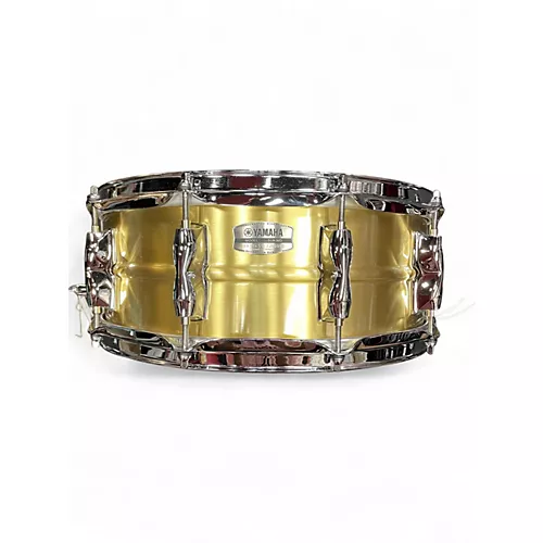Used Yamaha 14X5.5 Recording Custom Snare Brass Drum Brass 211