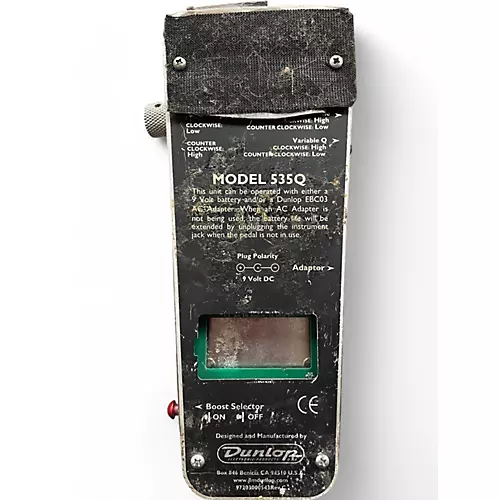 Used Dunlop 535QC Chrome Cry Baby Wah Effect Pedal