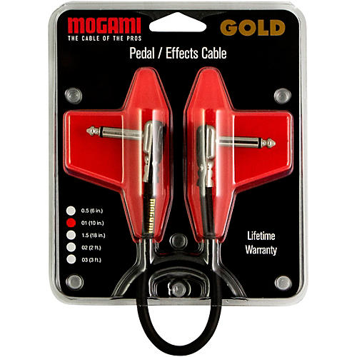 Mogami Gold Instrument Pancake Patch Cable 10 in.
