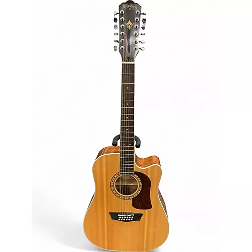 Used 2020 Washburn hd10sce Natural 12 String Acoustic Electric Guitar Natural