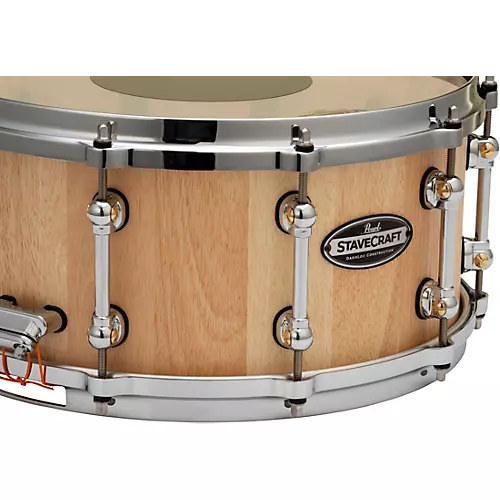 Pearl StaveCraft Thai Oak Snare Drum 14 x 6.5 in. Hand-Rubbed Natural