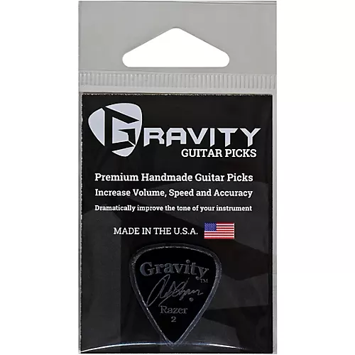 GRAVITY PICKS Razer Standard Master Smoke Chapman Guitar Picks 2.0 mm