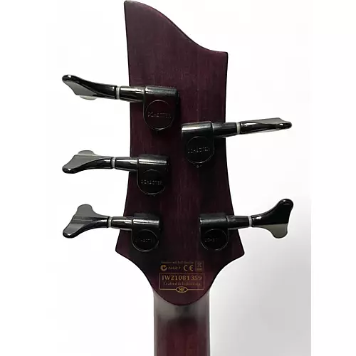 Used Schecter Guitar Research C5 GT Trans Purple Electric Bass Guitar Trans Purple