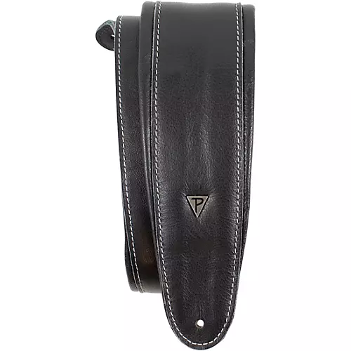 Perri's Padded Soft Leather Guitar Strap Black 3 in.