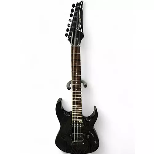 Used Ibanez RG7321 7 String Black Solid Body Electric Guitar Black