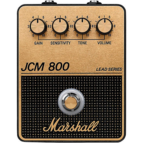 Marshall JCM800 Gain and Distortion Effects Pedal Black and Gold