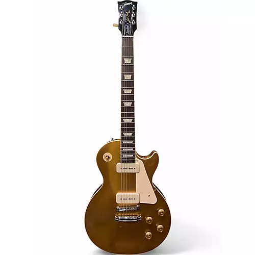 Used Gibson Les Paul Standard Gold Top Solid Body Electric Guitar Gold Top