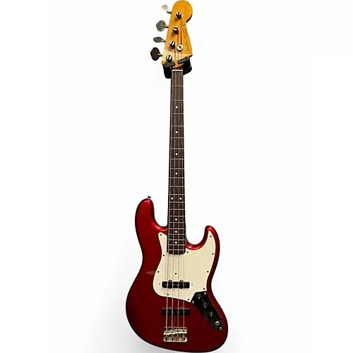Vintage 1988 Fender 62 MIJ Jazz Bass Candy Apple Red Electric Bass Guitar Candy Apple Red