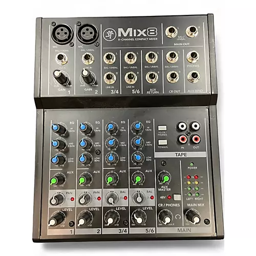 Used Mackie MIX 8 Powered Mixer